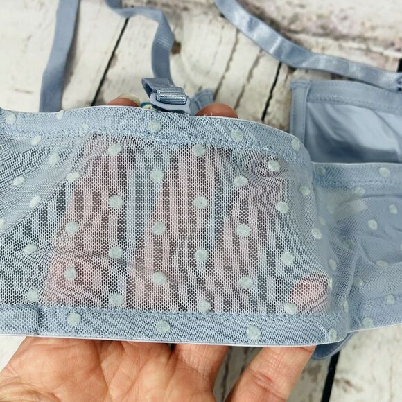 Free People Intimately Bandeau Bra Small Sierra Convertible Stretch Light Blue - Picture 7 of 11